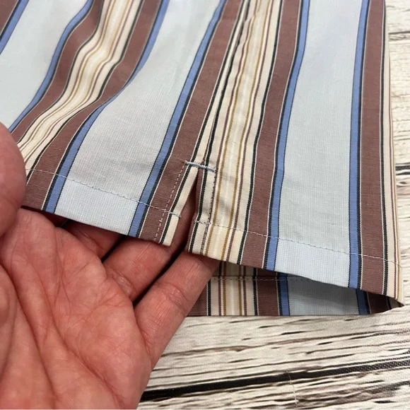 NWT Tory Burch TB Striped Cotton Casual Top size 10 - Picture 14 of 14